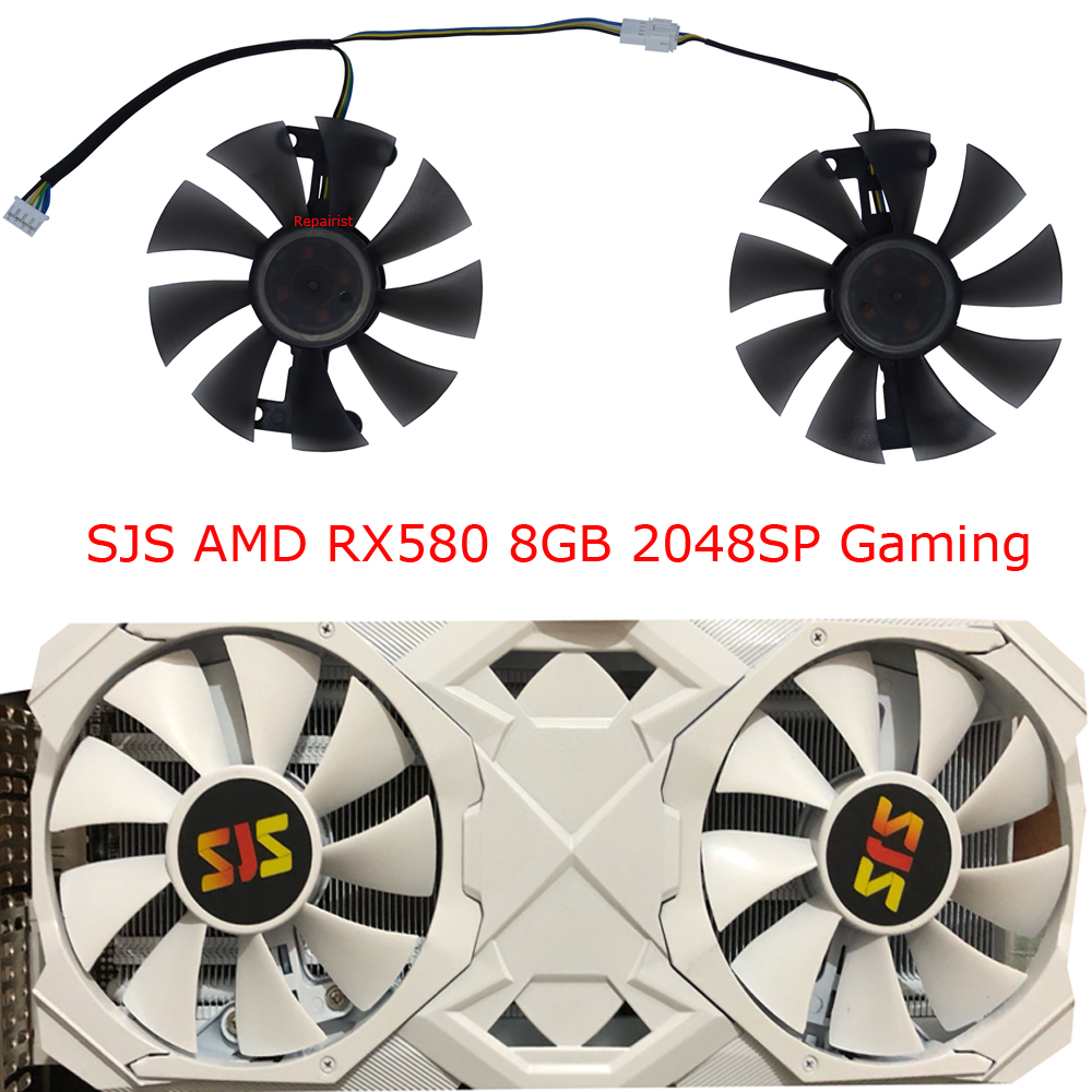 Rx 580 8Gb 2048Sp Gpu - 게임용 비디오 카드 선풍기, GA91S2H, FL8015